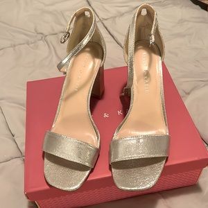 Kelly & Katie Caital Sandal Silver Metallic